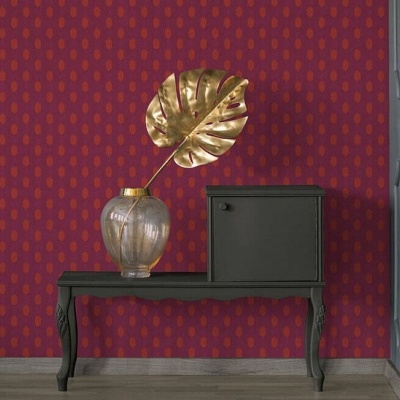 Papel de Parede Laranja, Roxo, Vermelho Absolutely Chic | 36973-1