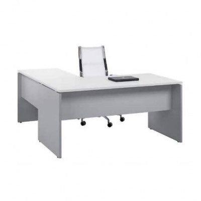 Secretária Cinzento e Branco Premier