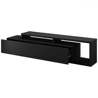 Móvel TV Moderno Bota | Preto Mate Móvel TV Moderno Bota | Preto Mate