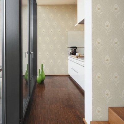 Papel de Parede Bege, Dourado, Cinzento Absolutely Chic | 36971-7