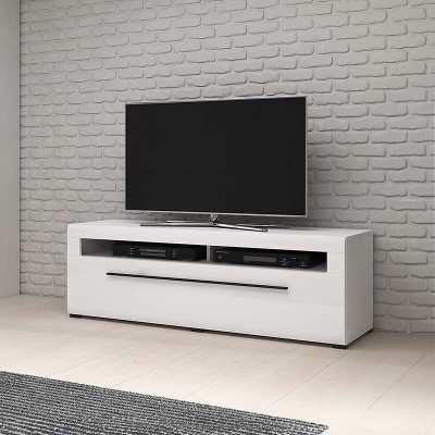 Sala de Estar Moderna Completa em Branco Tulsa