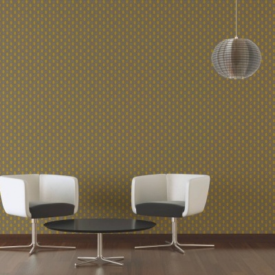 Papel de Parede Castanho, Cinzento, Amarelo Absolutely Chic | 36973-2