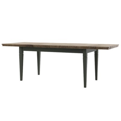 Mesa de Jantar Extensível 160 a 240 cm Verde e Carvalho Evora Mesa de Jantar Extensível 160 a 240 cm Verde e Carvalho Evora