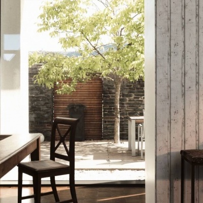 Papel de Parede Madeira, Casa de Campo, Creme, Cinza, Branco 95370-1