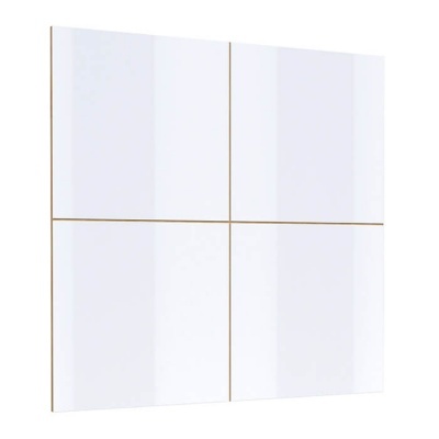 Móvel TV com Painel Ripado Celine Branco Móvel TV com Painel Ripado Celine Branco