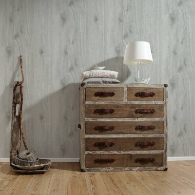 Papel de Parede Madeira, Casa de Campo, Cinzento 30043-3