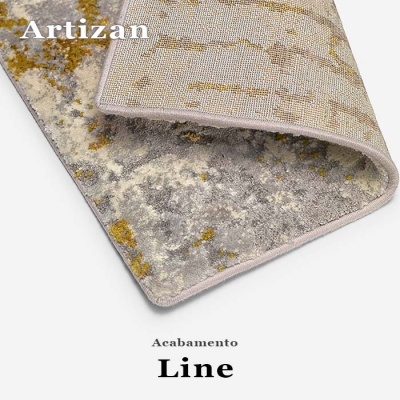 Tapete / Carpete por Medida Bege e Azul Artisan 203