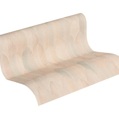 Papel de Parede Tropical, Folhas, Gráficos, Verde, Laranja 37373-2