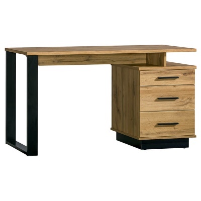 Secretaria Computador Carvalho e Preto Lamelo