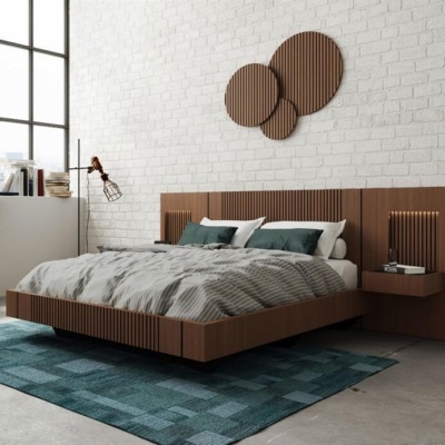 Painel Decorativo Ripado - Conjunto de 3 Círculos Painel Decorativo Ripado - Conjunto de 3 Círculos