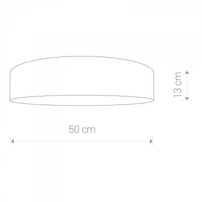 Candeeiro Branco Plafom Turda 8952