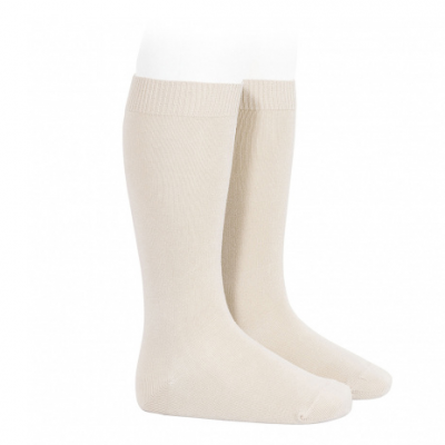 Meia Alta Lisa na cor linho da Cóndor