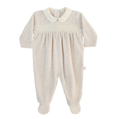 Babygrow Laminado c/ favos em bege
