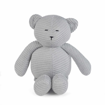 Urso malha - Knitted Bear cinzento