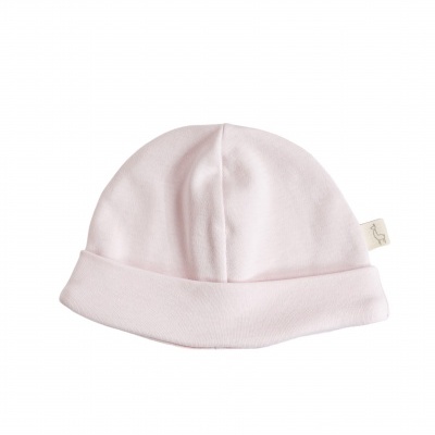 Gorro dupla malha algodão rosa