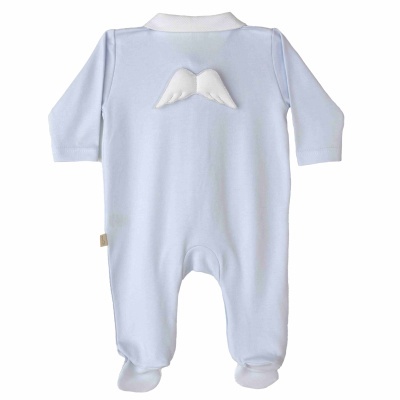 Babygrow algodão Angel Collection azul