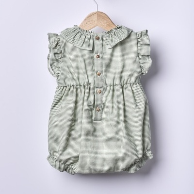 Fofo em tecido xadrez Vichy verde seco | SUMMER IN THE VILLAGE