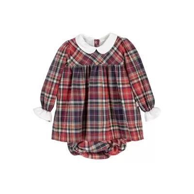 Vestido algodão com tapa fraldas Prancer Baby Gi