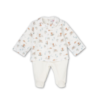 Babygrow túnica laminado pérola com padrão | THÉO Mighty Love