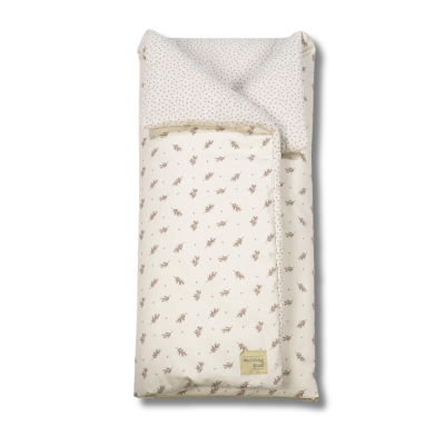 Saco Manta Algodão Mimosa - Rosa e Pérola