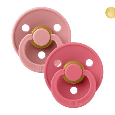 Chupeta Bibs Dusty Pink/Coral