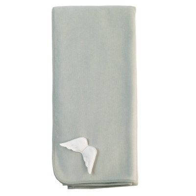 Manta Laminada Angel Collection verde água