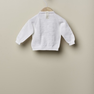 Casaco tricotado em algodão orgânico | NATURAL TOUCH