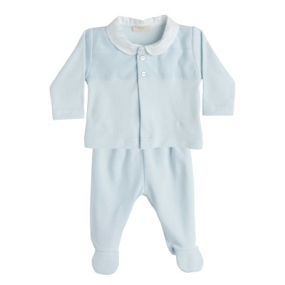Conjunto algodão 2 peças azul bebé Breeze