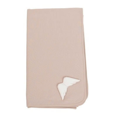 Manta algodão Angel Collection rosa pastel