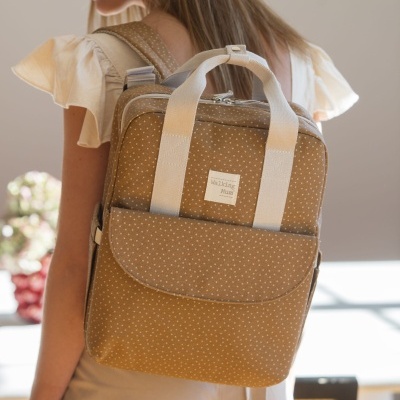 Mochila de Maternidade Polka Dot Poppy Cinnamon