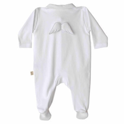 Babygrow algodão Angel Collection branco
