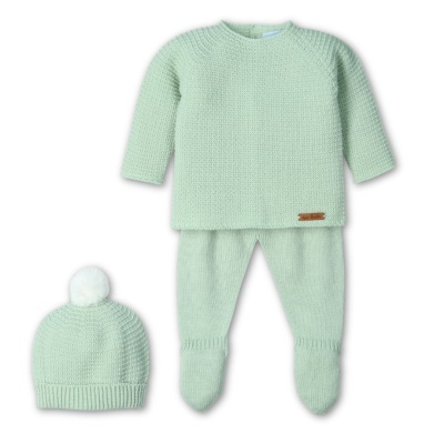 Conjunto de malha de 3 peças "CONEJITOS AMBROSIA" Mac Ilusión