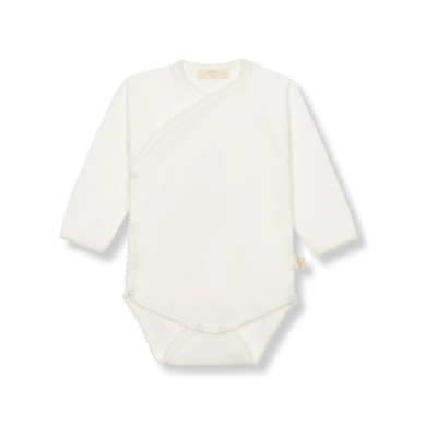 Body interior trespasse em algodão pérola