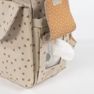 Mochila de Maternidade Hearts Poppy Cinnamon