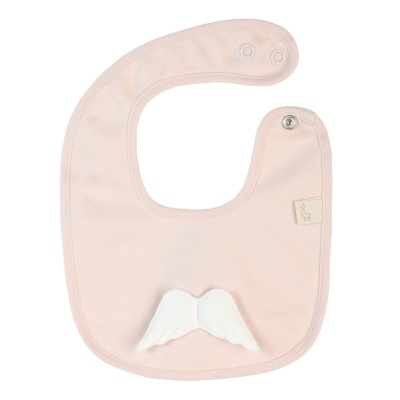 Babete algodão Angel Collection rosa pêssego