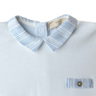 Babygrow algodão c/ peito branco Peter