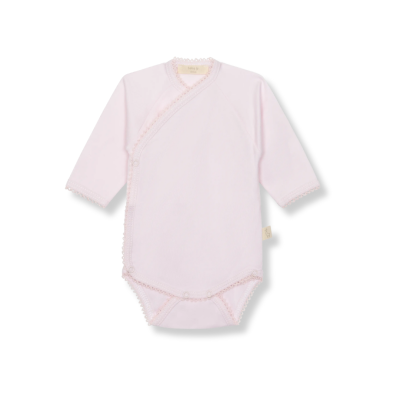 Body interior trespasse em algodão rosa