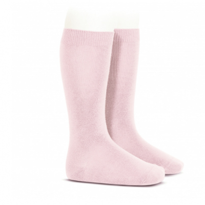 Meia Alta Lisa rosa bebé da Cóndor