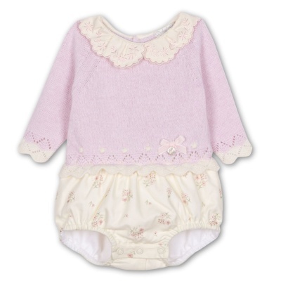 Fofo de malha com gola folho em rosa bebé | SWEETHEART Dr Kid