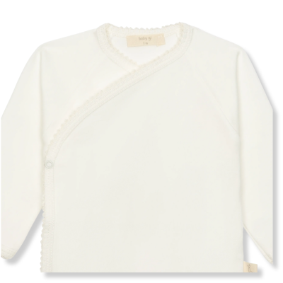 Body interior trespasse em algodão pérola