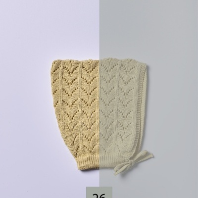 Touca tricotada em algodão orgânico verde seco | SUMMER IN THE VILLAGE