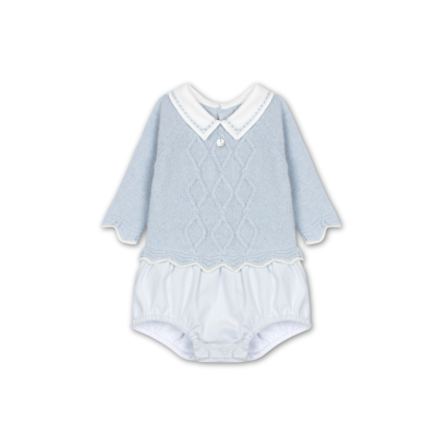 Fofo de malha com gola bico em azul bebé | BLUE DREAM Dr Kid