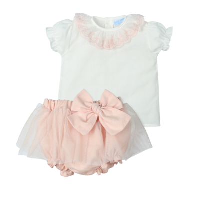 Conjunto malha 2 peças em rosa nude "Georgeous"