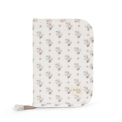 Porta Documentos Botton Flowers - Pérola e rosa