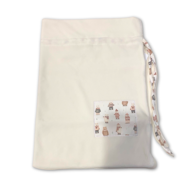 Saco algodão primeira roupa pérola | BEAR Mighty Love