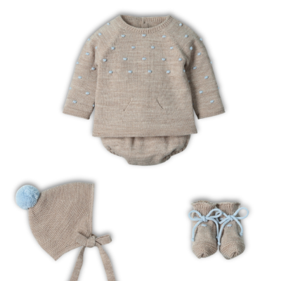 Conjunto de malha de 4 peças "DOTS-NUT" Mac Ilusión