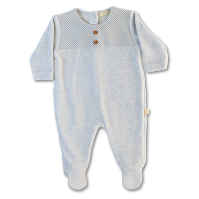 Babygrow Laminado sem gola cinzento Thomas Baby Gi