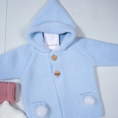 Casaco malha c/ capuz Ternuras
