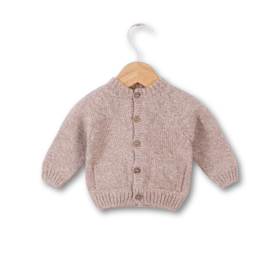 Casaco tricotado em lã merino | SNOWFLAKE Wedoble