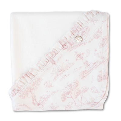 Fralda algodão pérola com folho Vintage Baby Gi